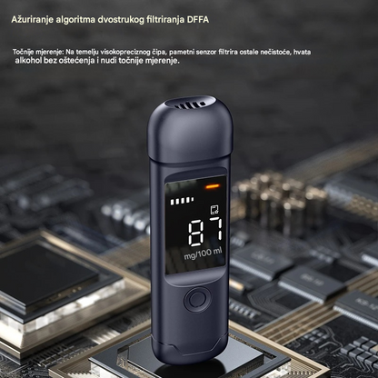 🍷 Visokoprecizni prijenosni mjerač alkohola – Izmjerite razinu prije vožnje