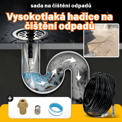 🔗Alat za čišćenje smeća za spajanje na autopraonicu 🚰Čistač smeća za kupaonicu/kuhinju 🧹Visokotlačni mlaz vode za brzo otpuštanje, otporan na visoki tlak i ne propušta 💧Neophodan u svakom domu-4190839