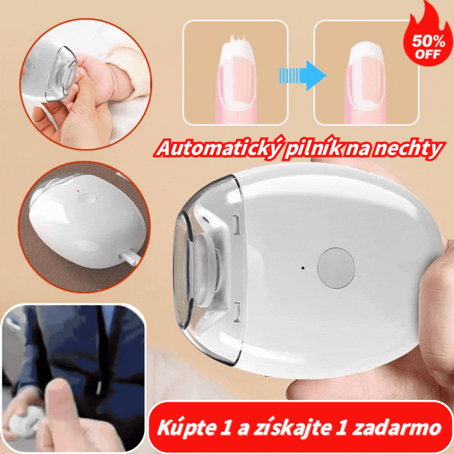 💅  Automatický pilník na nechty , bezpečná a šetrná starostlivosť o nechty 👶🔧