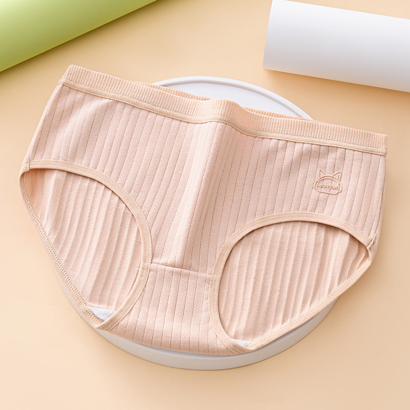 🩲🏆 (7 szt) – Wysokie, bawełniane majtki damskie o wygodnym i oddychającym kroju