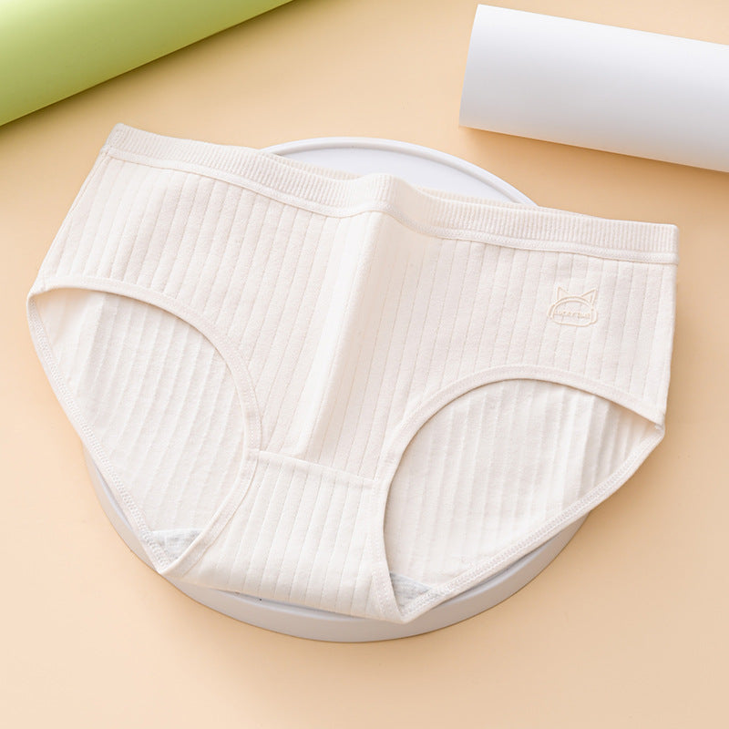 🩲🏆 (7 szt) – Wysokie, bawełniane majtki damskie o wygodnym i oddychającym kroju