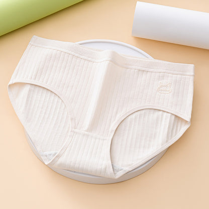 🩲🏆 (7 szt) – Wysokie, bawełniane majtki damskie o wygodnym i oddychającym kroju