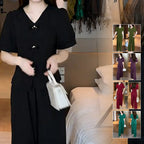 Дамски комплект топ и широки панталони, лек и удобен