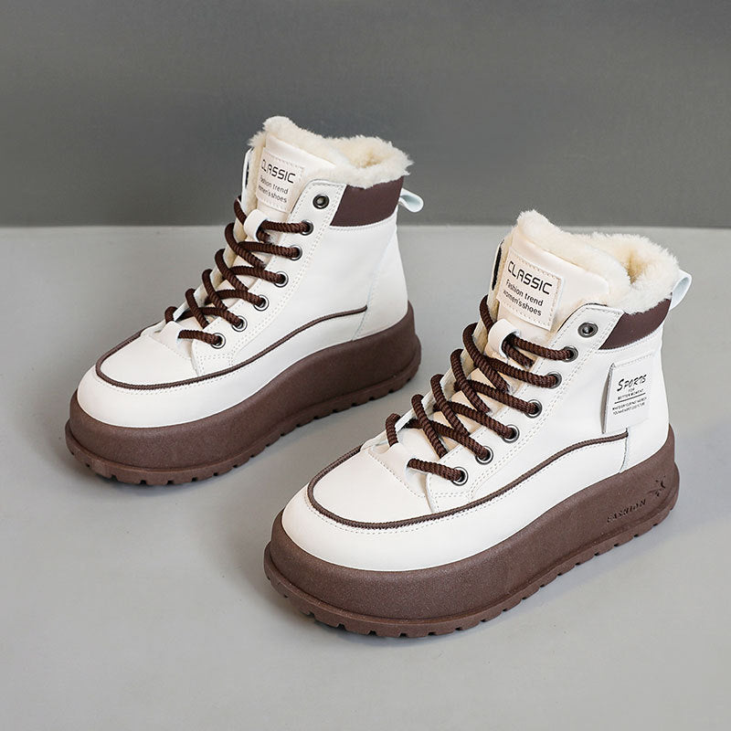 【35-40】Damskie zimowe, ciepłe, bawełniane, casualowe buty za kostkę