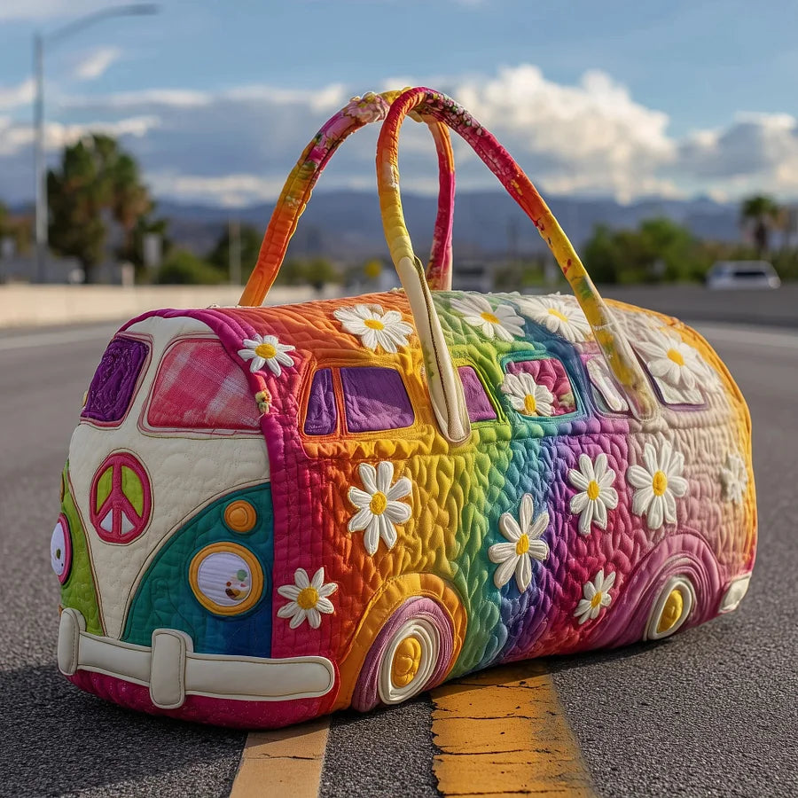 Пътна чанта Hippie Van с подплатена материя