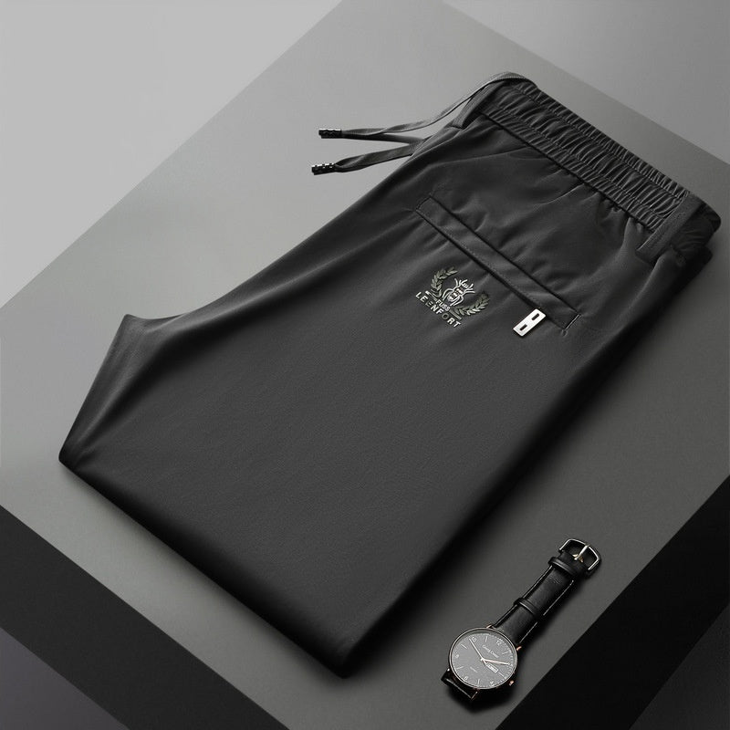【M-5XL】Нови еластични панталони от ледена коприна за пролет и лято