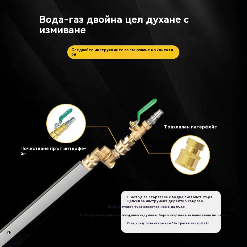 Уред за почистване на автомобилен радиатор без разглобяване
