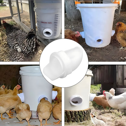 🐓【5 hranilica + 1 otvarač rupa】Automatska hranilica za kokoši, patke i guske