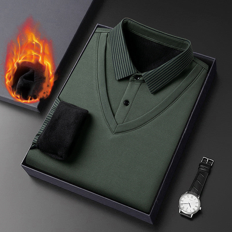 👔【M-4XL】Męska dwuczęściowa kurtka ze sztucznej skóry szenilowej z aksamitem i podszewką zapewniającą ciepło