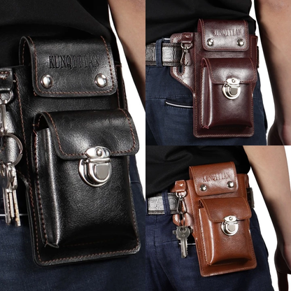 Multifunkcionalna kožna torba za struk za muškarce