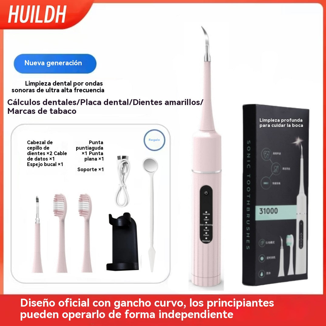 🔥✨🦷2 w 1: ultradźwiękowe urządzenie do czyszczenia zębów, usuwanie kamienia nazębnego i elektryczna szczoteczka do zębów.