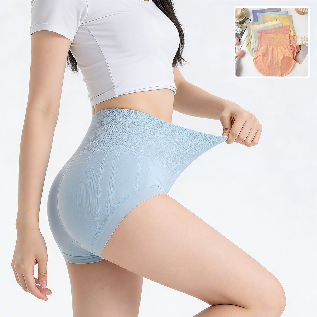 Bikini gaćice visokog struka 8 komada – udobnost za svaki dan