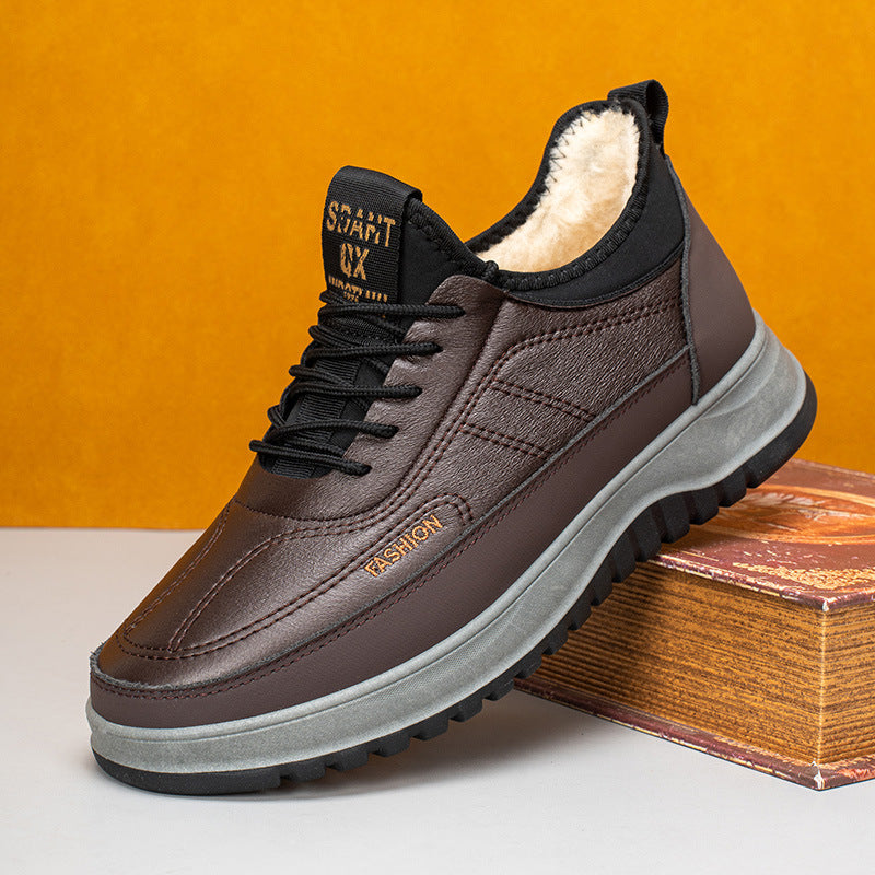 ⛄🔥2025 Nove muške zimske ležerne sportske cipele, prava koža, vodootporne, mekani potplat od brušene kože