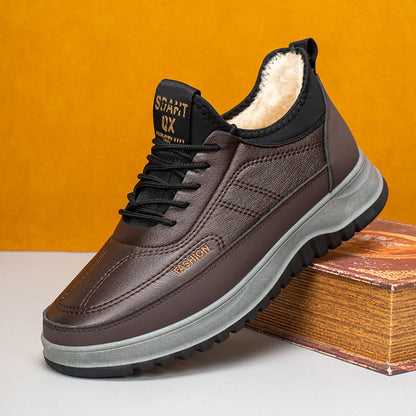 ⛄🔥2025 Nove muške zimske ležerne sportske cipele, prava koža, vodootporne, mekani potplat od brušene kože