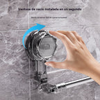 🚿✨【60-120cm】Nastaviteľná prísavková tyč na uteráky: Nie je potrebné vŕtať, nepoškodzuje sa, pohodlne sa drží.