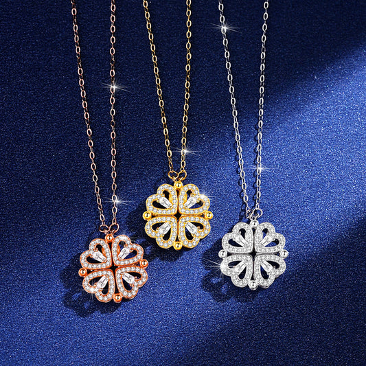 🔥🍀Transformowalny naszyjnik z czterolistną koniczyną. ❤️ Noś go i niech szczęście będzie z Tobą! 🍀