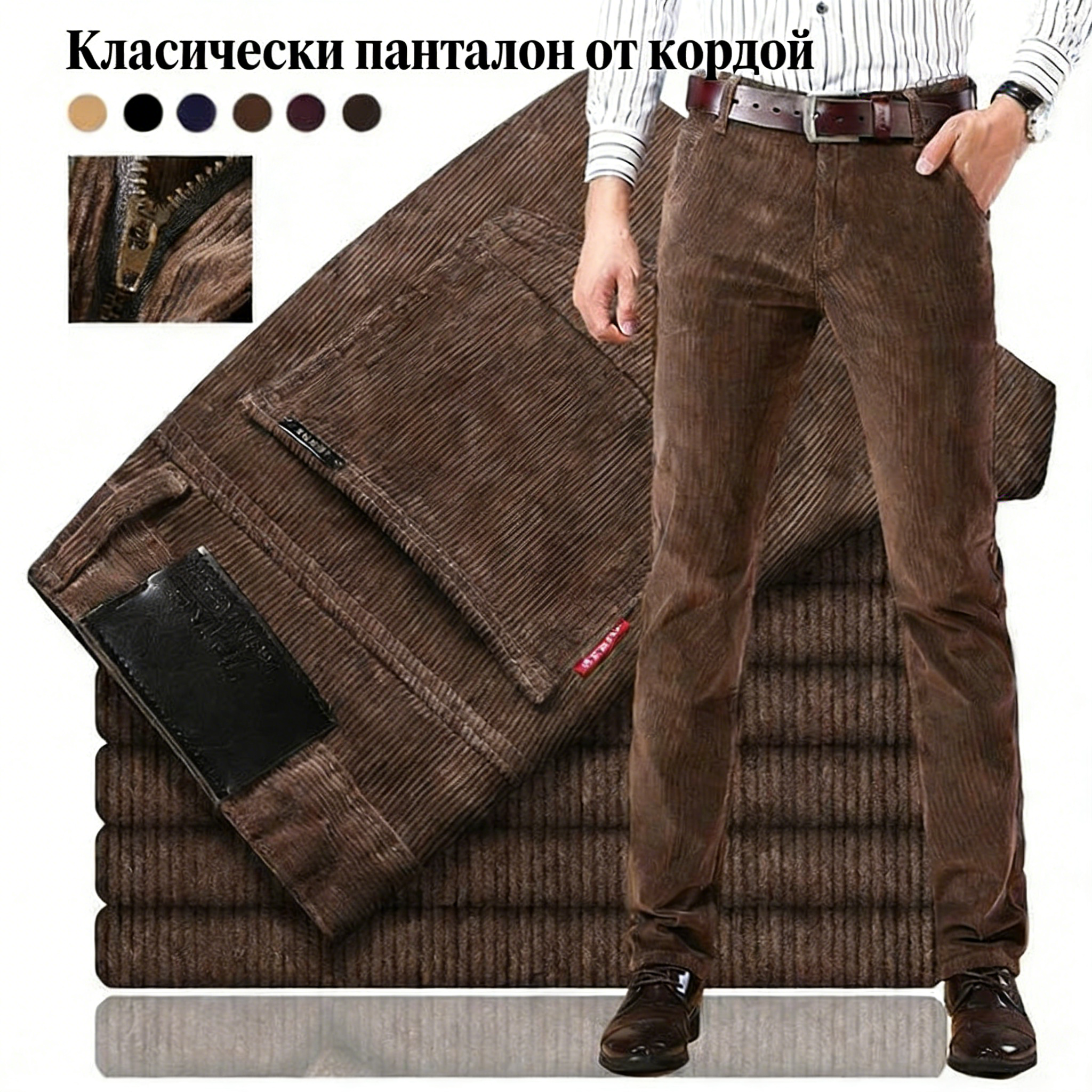 🔥Нови пролетни мъжки класически ежедневни панталони