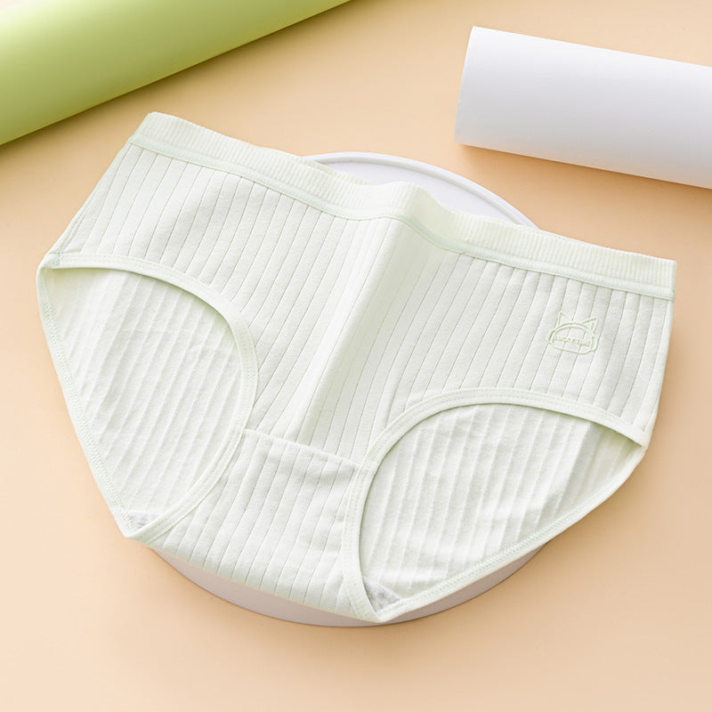 🩲🏆 (7 szt) – Wysokie, bawełniane majtki damskie o wygodnym i oddychającym kroju