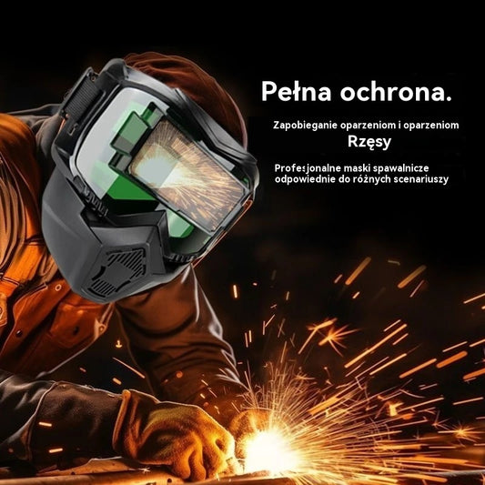 ⚡Automatycznie przyciemniany hełm spawalniczy zapewniający bezpieczeństwo oczu