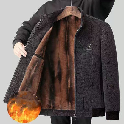 【50-100KG】Nowa męska kurtka zimowa, pogrubiona, szenilowa