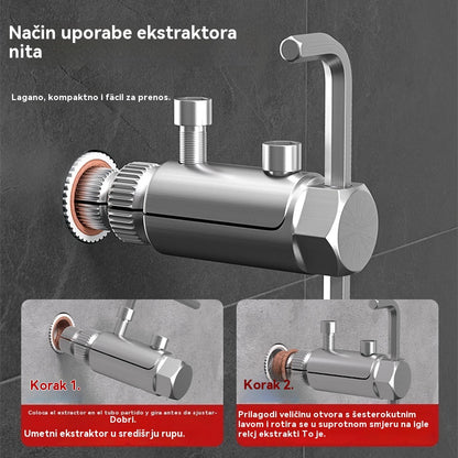 🔥Alat za vađenje slomljenog navoja za kutnu slavinu, univerzalna slavina