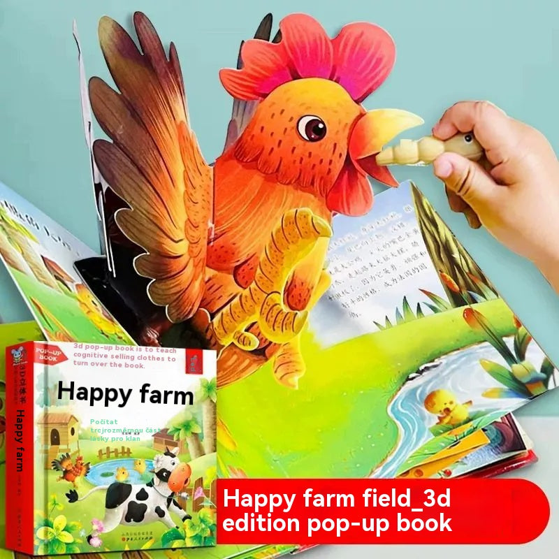 🎁🎁 książka 3D z wyskakującymi zwierzętami