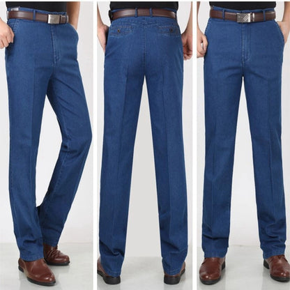 🙋‍♂️👖【Posebne ponude】Nove muške elastične prozračne traperice visokog struka