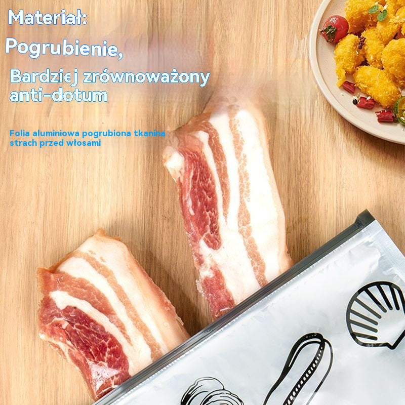 🧡【30 szt.】Wielokrotnego użytku aluminiowe torby do przechowywania z możliwością zamknięcia