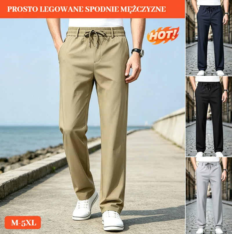 👖【Oferta ograniczona czasowo】Spodnie z prostymi nogawkami – elastyczny, miękki i oddychający materiał💥