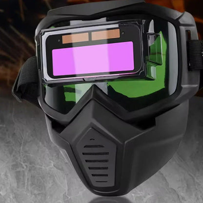 ⚡Automatycznie przyciemniany hełm spawalniczy zapewniający bezpieczeństwo oczu