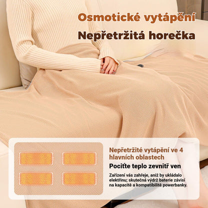 🔥Akumulatorowy podgrzewany szalik/ciepły koc do użytku na zewnątrz