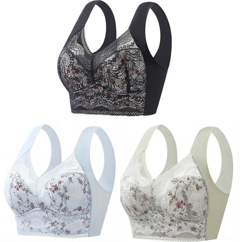 👙💥【Plaćanje pouzećem】【Pakiranje od 3】💕Bešavni grudnjak za veće veličine, prozračan i podesiv【40 kg – 100 kg】