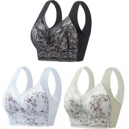 👙💥【Plaćanje pouzećem】【Pakiranje od 3】💕Bešavni grudnjak za veće veličine, prozračan i podesiv【40 kg – 100 kg】