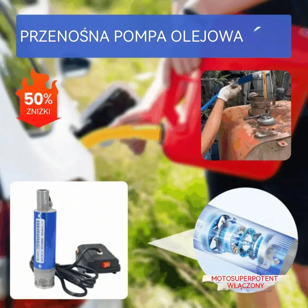 【Elektryczna pompa olejowa】Nowa pompa olejowa Denaqi 21 V z akumulatorem litowym, pompa do oleju i wody o podwójnym zastosowaniu, akumulator litowy
