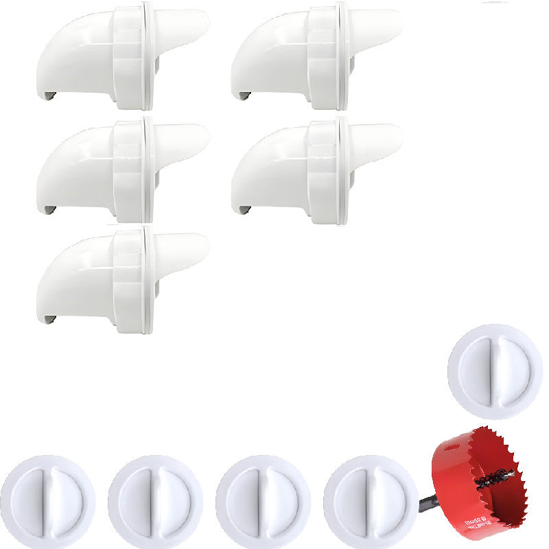 🐓【5 hranilica + 1 otvarač rupa】Automatska hranilica za kokoši, patke i guske