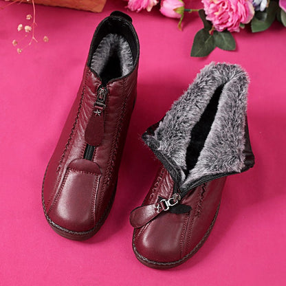 🔥Ponuda na ograničeno vrijeme: 40% popusta🔥【35-41】Ručno rađene talijanske ženske neklizajuće gležnjače od prave kože