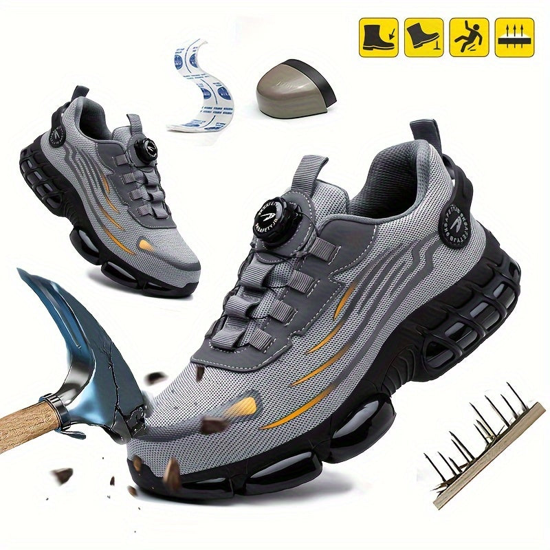 🥾  Buty robocze do codziennego użytku, odporne na uderzenia i przebicia, ze stalowym noskiem, wygodne buty robocze, antypoślizgowe