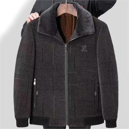 【50-100KG】Nowa męska kurtka zimowa, pogrubiona, szenilowa