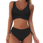 🏖️👙【S-3XL】Нов дамски семпъл, едноцветен, бързосъхнещ, удобен, дишащ бикини бански за лято 2026