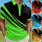 【Плащане при доставка】👔Мъжка нова лятна тениска POLO с 3D принт（S-6XL）