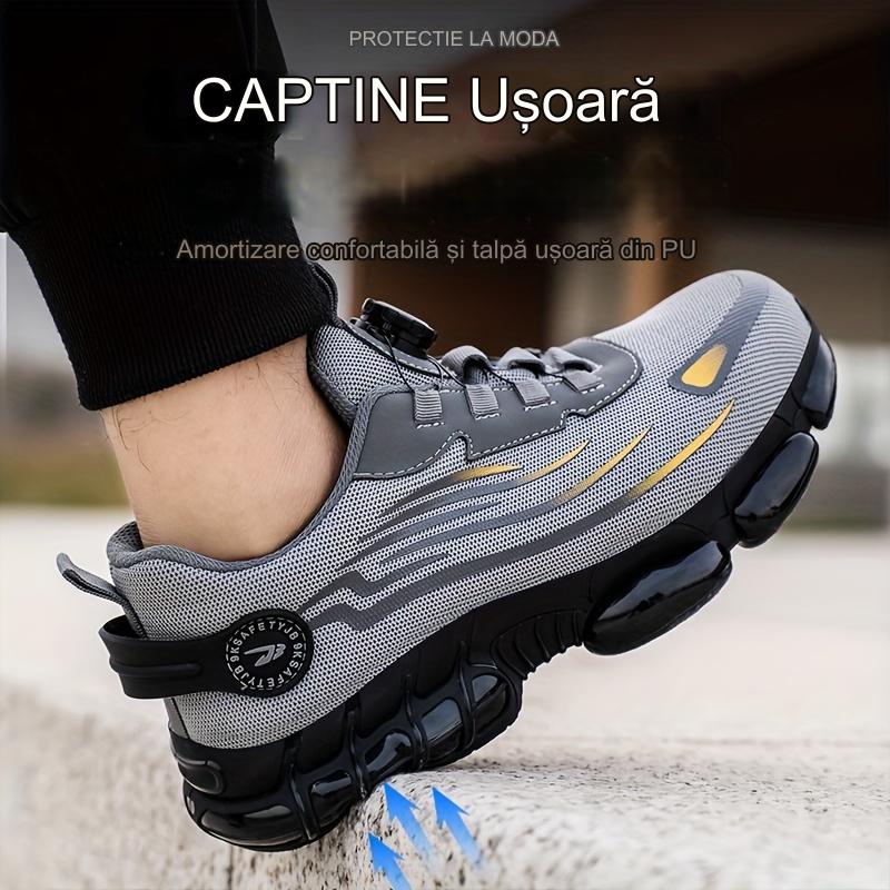 🥾  Buty robocze do codziennego użytku, odporne na uderzenia i przebicia, ze stalowym noskiem, wygodne buty robocze, antypoślizgowe