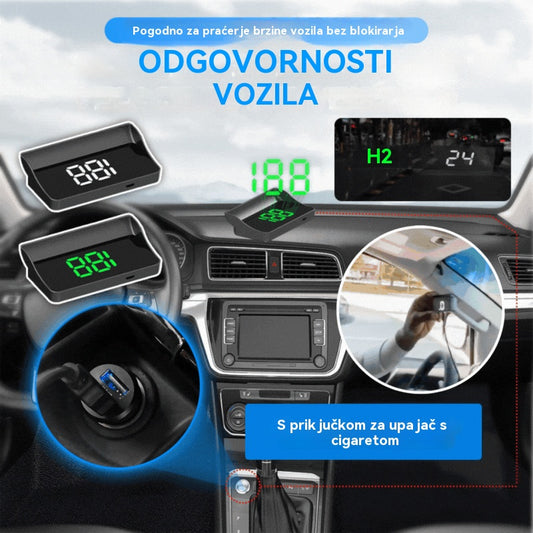 🚗Automobilski HUD zaslon｜HD GPS projekcija｜Brzina u stvarnom vremenu i sigurnija vožnja