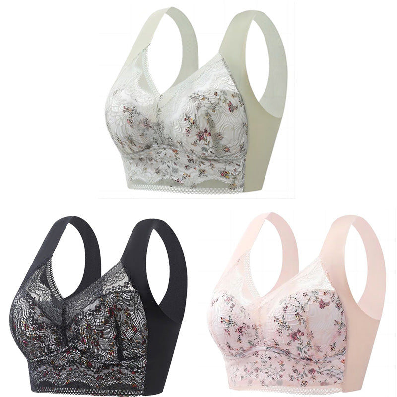 👙💥【Plaćanje pouzećem】【Pakiranje od 3】💕Bešavni grudnjak za veće veličine, prozračan i podesiv【40 kg – 100 kg】