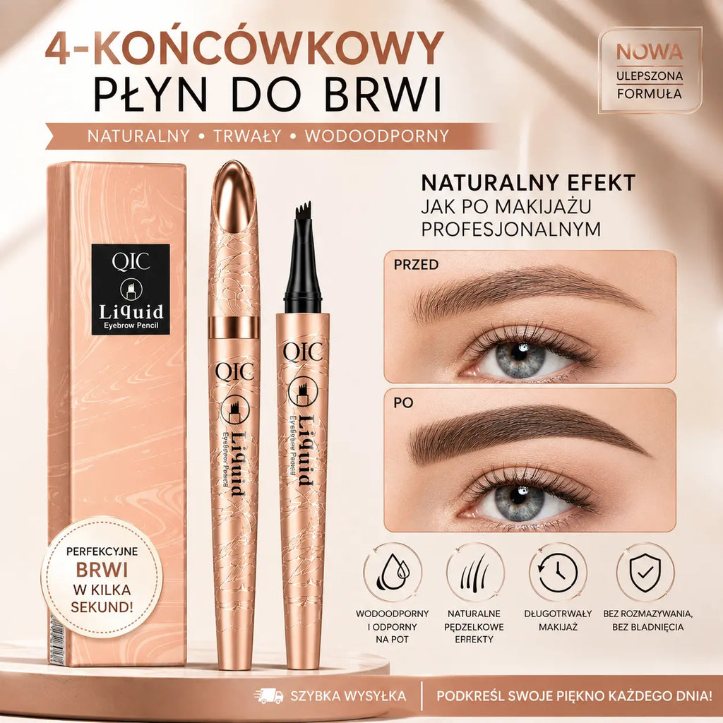Kup 1, otrzymaj 1 gratis 🖌️ Wodoodporna mini kredka do brwi – tworzy naturalnie wyglądające i realistycznie zarysowane brwi.