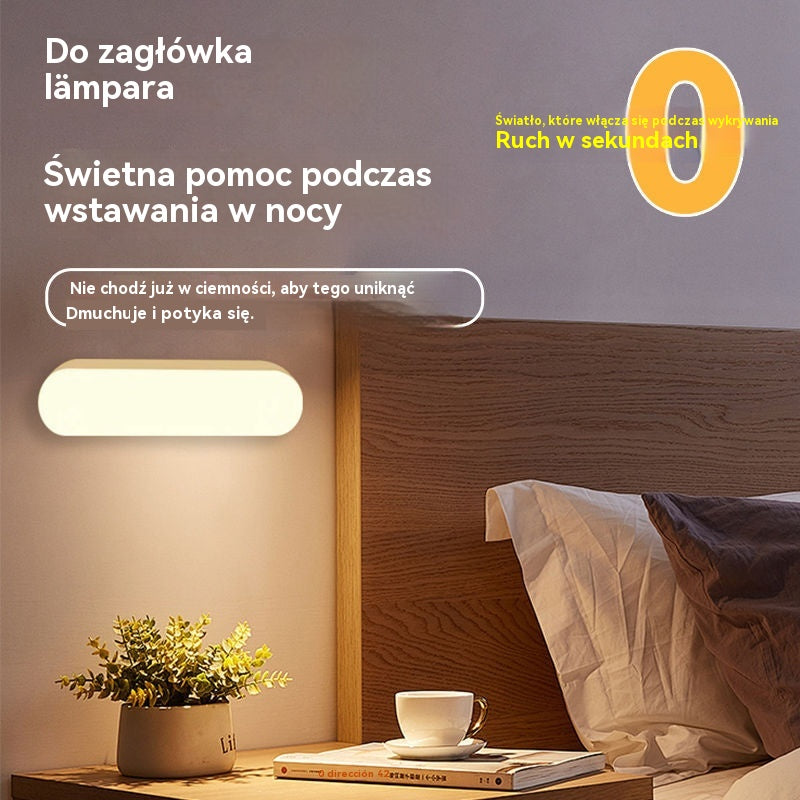 💥✨【Kup 1 sztuki i otrzymaj 1 gratis】🏡💡Inteligentna dioda LED z wykrywaniem ciała ludzkiego, łatwa w ładowaniu i praktyczna