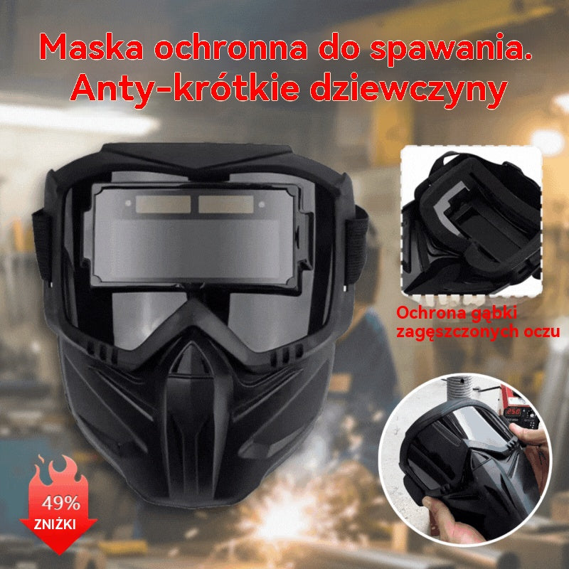 ⚡Automatycznie przyciemniany hełm spawalniczy zapewniający bezpieczeństwo oczu