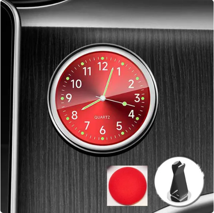 🕒【Kupite 1 i dobijete 1 besplatno】🕒Novi mali svjetleći auto sat, možete jasno vidjeti vrijeme noću Mini svjetleći sat za automobil