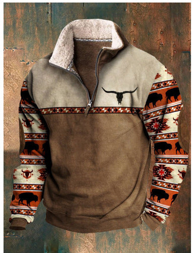 🔥【50% POPUSTA】Moderan muški džemper 3D – Topao i za jesen/zimu