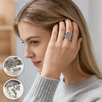 Сребърни пръстени S925, стилни, 2 броя