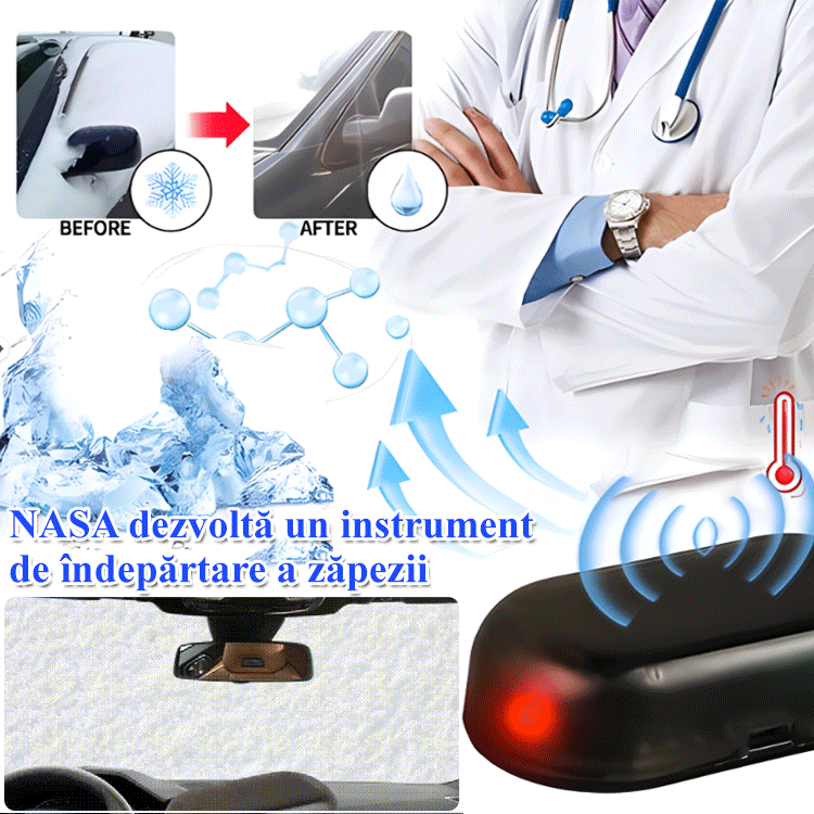 【Kupite 1 i dobijete 1 besplatno】Mini prijenosni odleđivač poseban za staklo i artefakt topljenja snijega